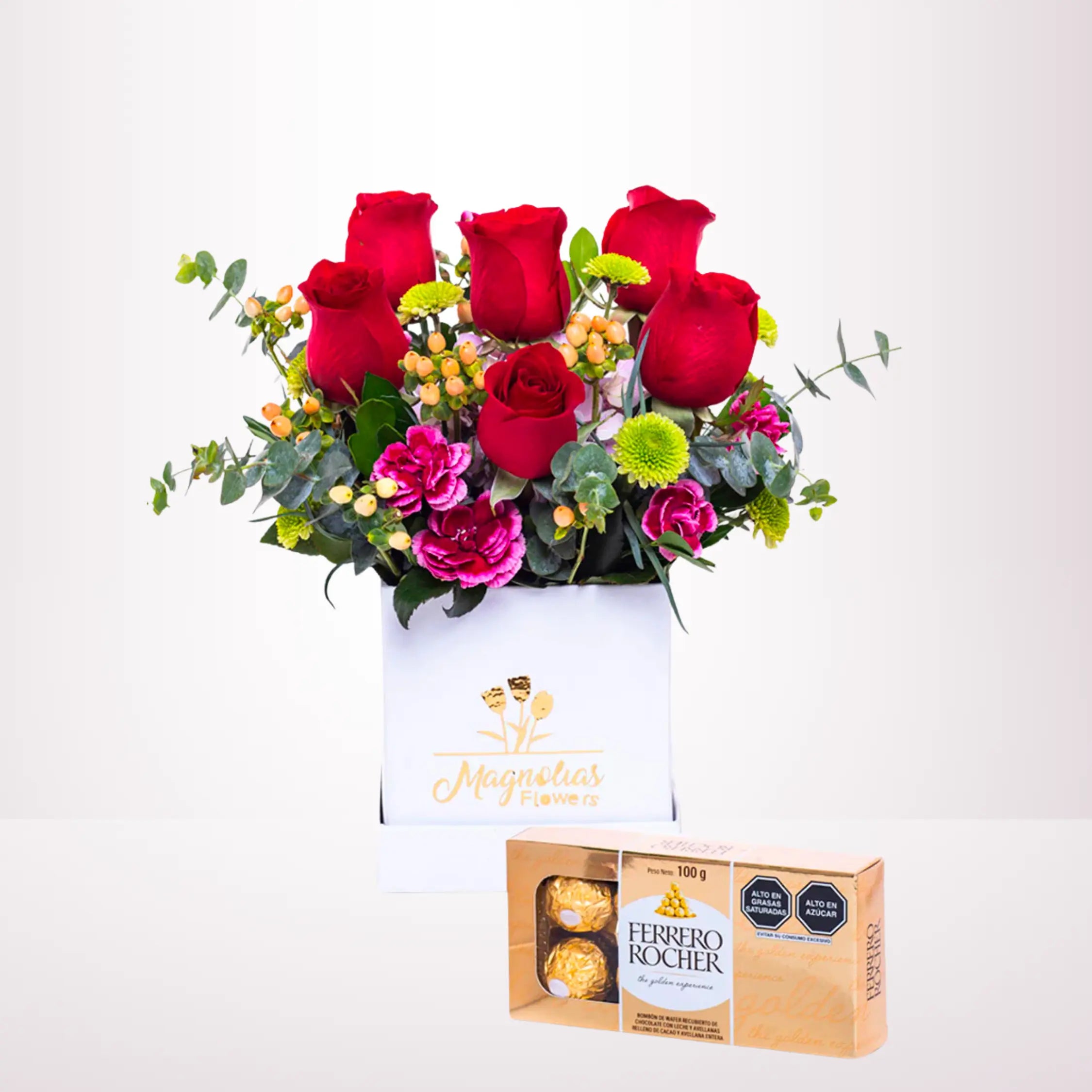 BOX CON ROSAS Y VARIEDAD - CC18