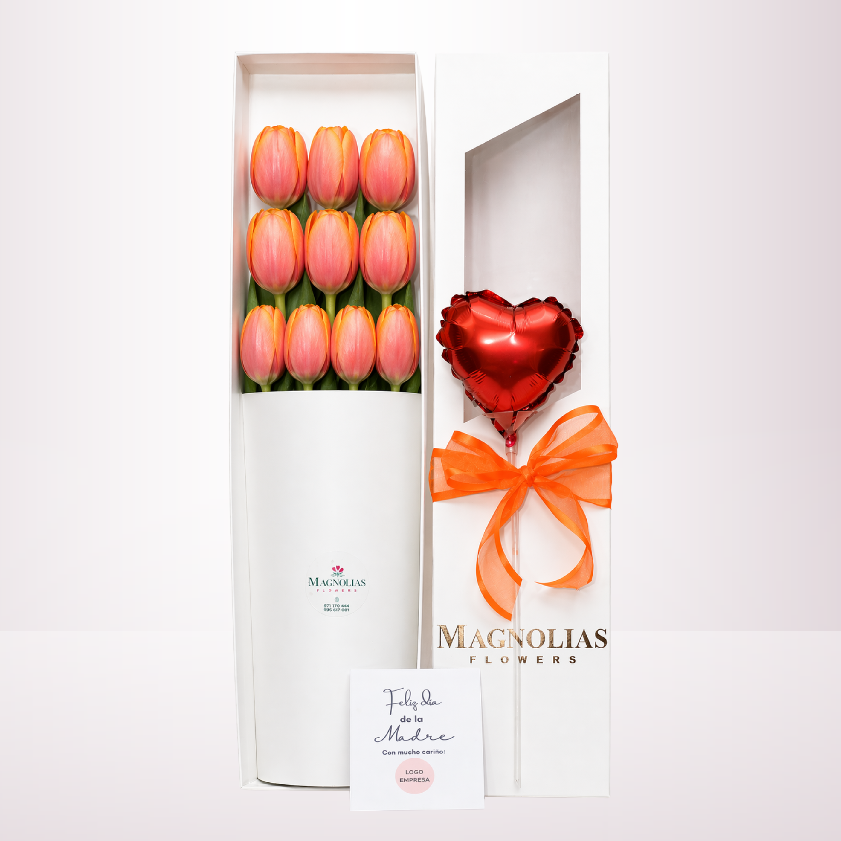 CAJA DE 10 TULIPANES -TC10