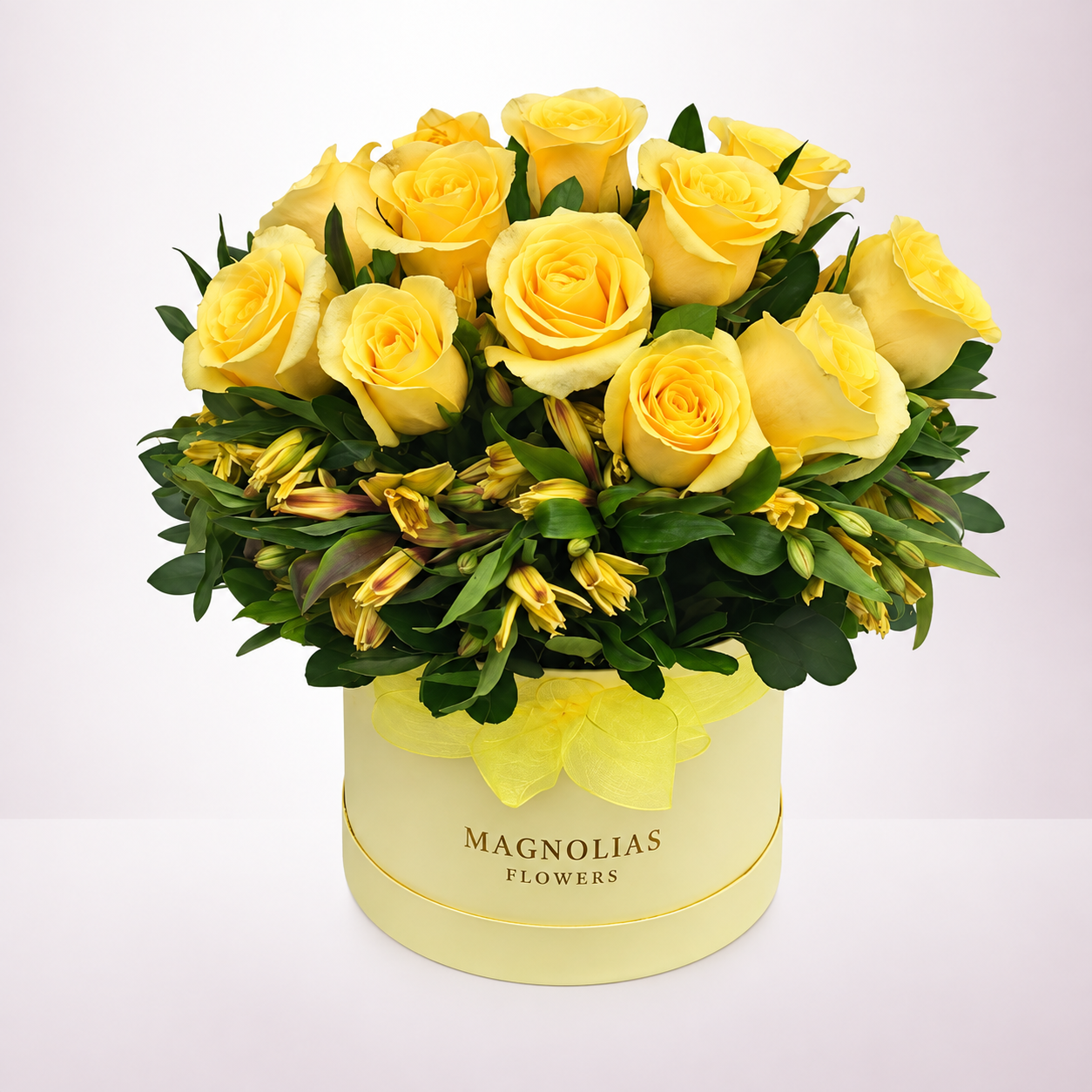 BOX DE 12 ROSAS AMARILLAS - BX80